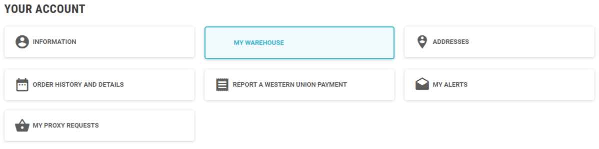 How to access My Warehouse at SHIPTOYOU